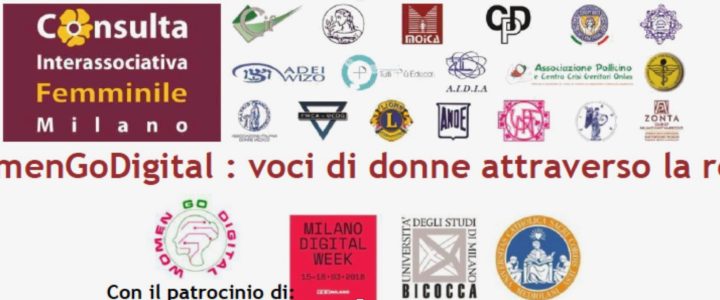 Milan Digital Week, 16 marzo: Zonta Club Milano Sant’Ambrogio e Zonta e-club of Italy partecipano con una presentazione al seminario “Womengodigital: voci di donne attraverso la rete”